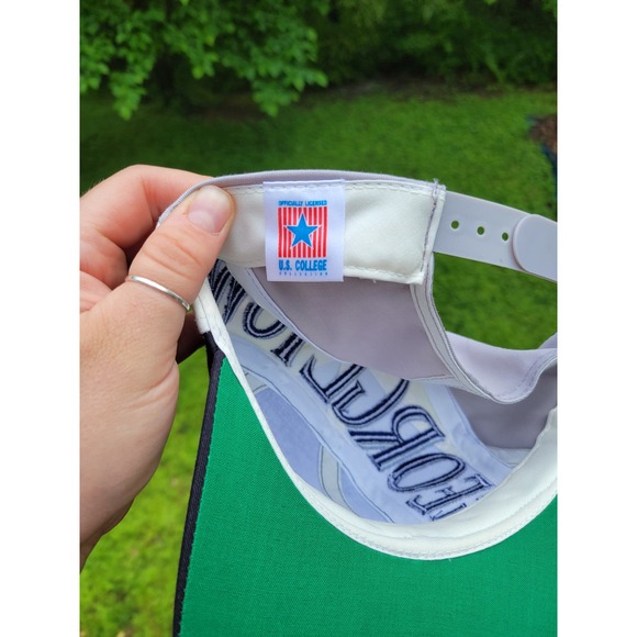 Vintage 90s Georgetown Hoyas AOP Twins Enterprise Vortex College Snapback Hat - Picture 5 of 5